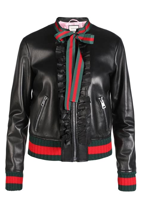 gucci leather comes from|Gucci original leather jacket.